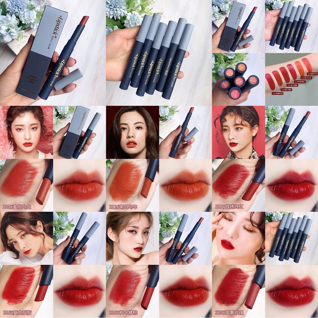 Set 6 Cây Son Thỏi HengFang Lipstick Hàng Mới