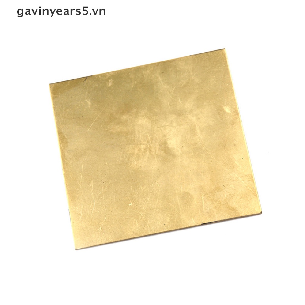 Tấm Lá Đồng 0.5mm / 0.8mm / 1mm / 2mm 100X100mm Chuyên Dụng