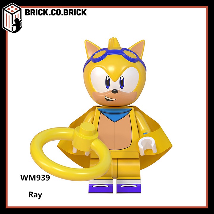 Minifigures nhân vật lego Sonic đặt biệt - Mô hình mini lắp ráp Ray Rabbit Charmy Bee Tikal blaze và Storm - WM6087