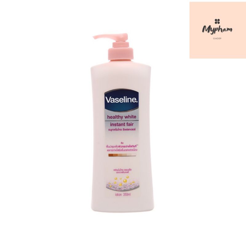 Sữa dưỡng thể trắng da tức thì Vaseline Healthy White Instant Fair 350ml