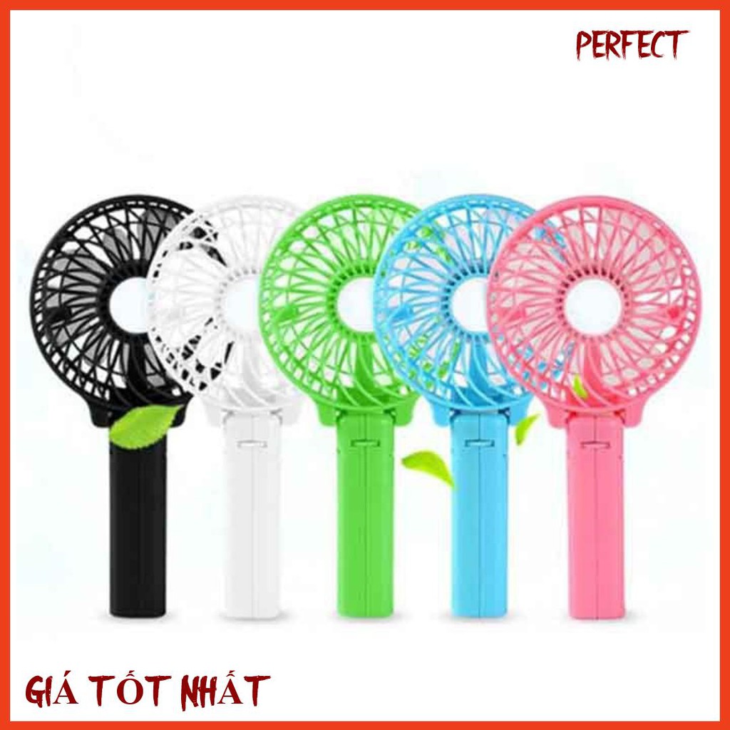 Quạt tích điện mini cầm tay - kiểu dáng kute nhiều màu