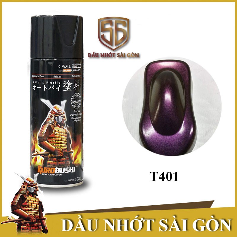 T401 _ sơn xịt Samurai paint k1-T401 màu 3D xanh đá đổi màu theo góc nhìn