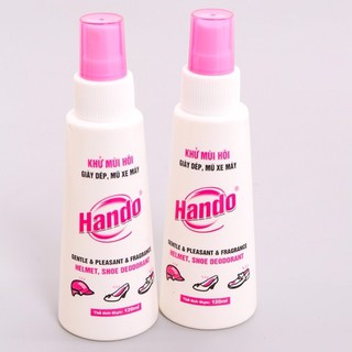 [Giá sốc] Bộ 3 chai xịt khử mùi hôi giày dép mũ bảo hiểm Hando 120Ml