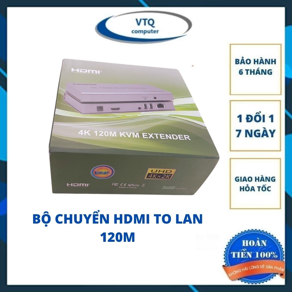 Bộ kéo dài HDMI qua Lan 120m, 200m có cổng USB hỗ trợ 4k, HDMI to LAN 120m 4K