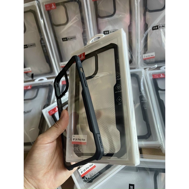 Ốp lưng Kính Xundd chống sốc cho iPhone 14 Pro Max, 14 Plus, 14 Pro, 14 trong suốt viền dẻo bảo vệ máy siêu tốt