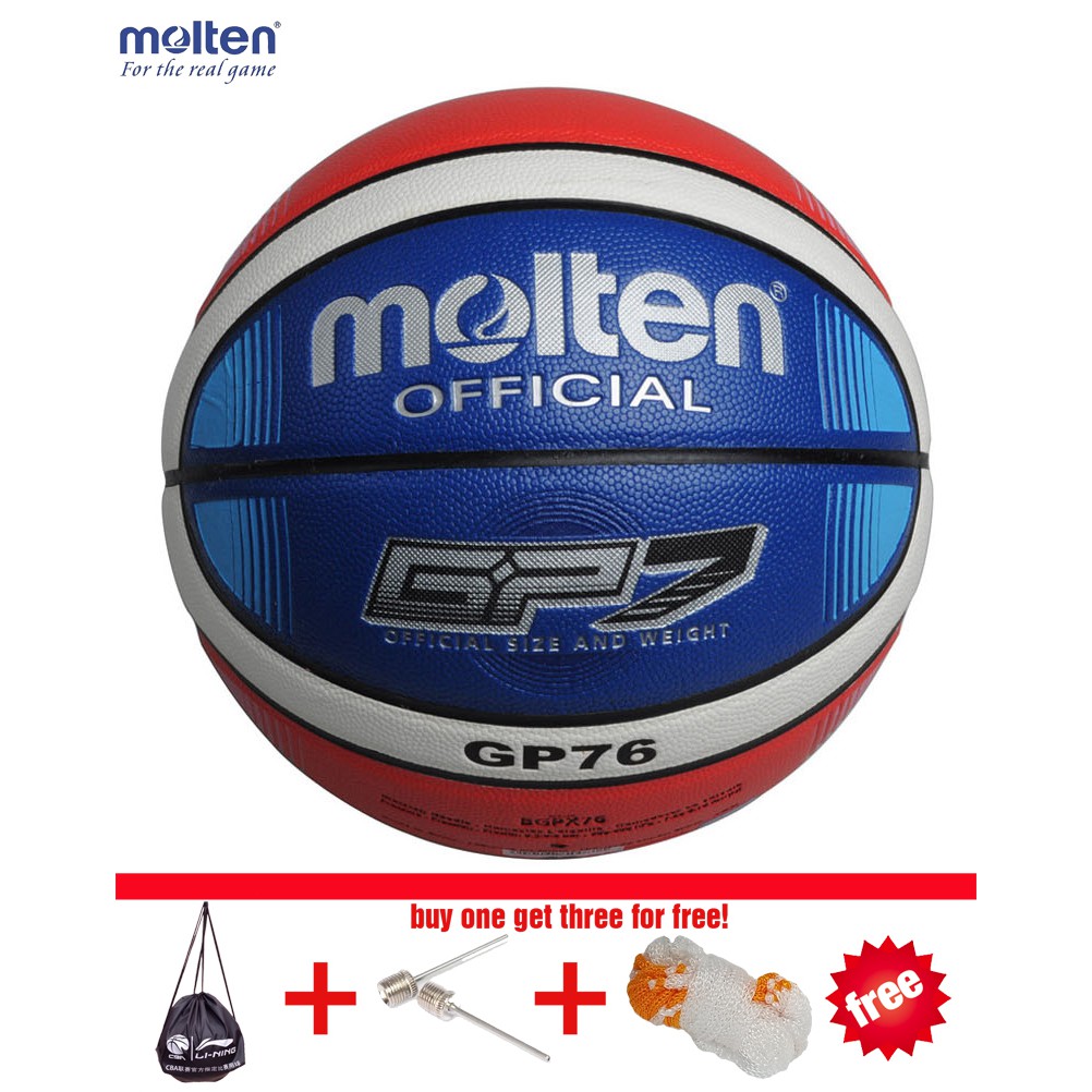 Molten GP76 Size 7 basketball  bóng chơi bóng rổ có kim bơm chất lượng cao