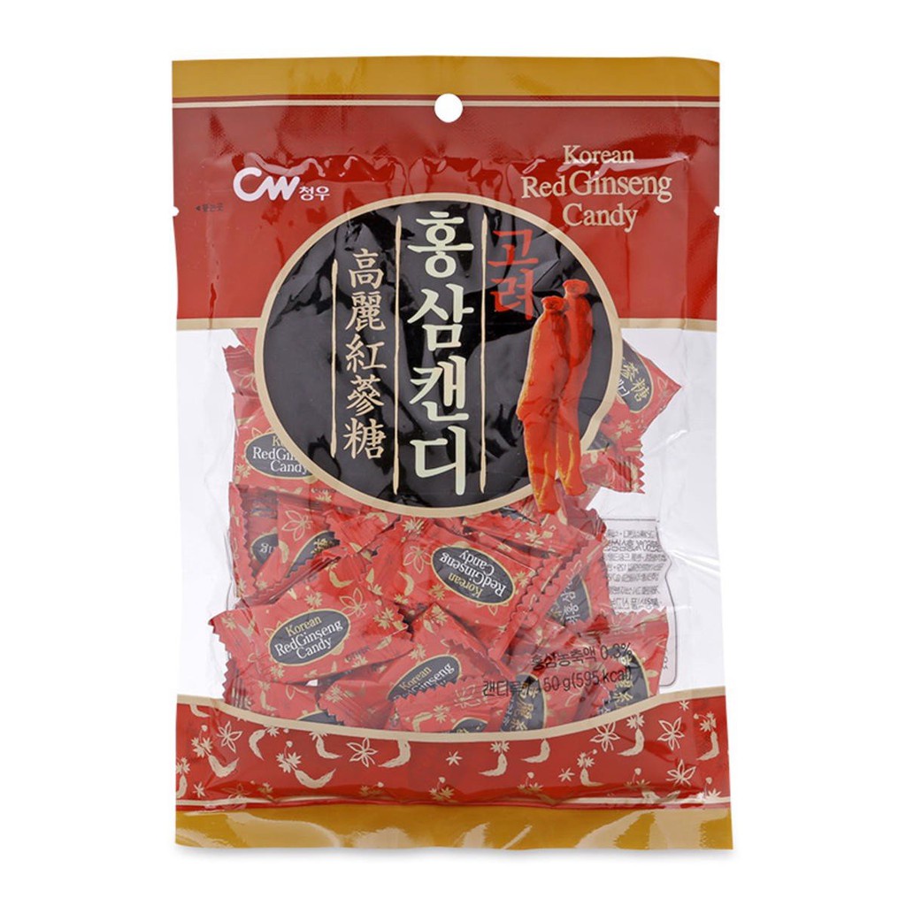 Kẹo Cứng Hồng Sâm Red Ginsen Hàn Quốc Bịch 150g