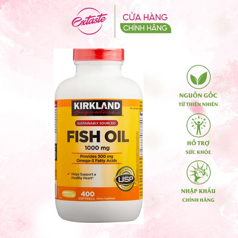 Dầu cá Fish Oil 1000mg Omega 3 Healthy Care Extaste 400 và 500 Viên