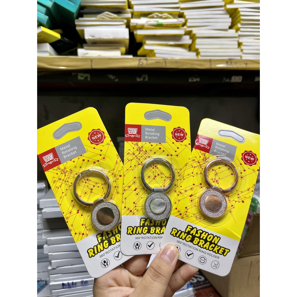 Dán móc iring i ring hình ltròn nhũ   chất liện bằng kim loại chắc khỏe, thời trang