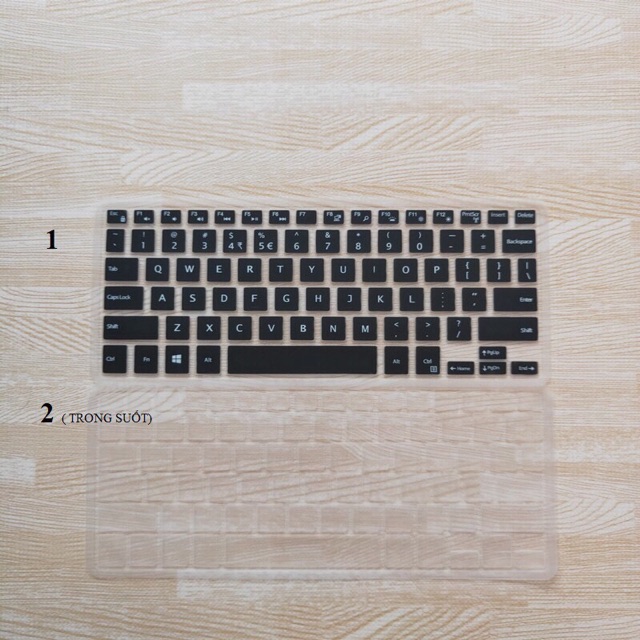 Tấm silicon phủ bàn phím laptop Dell 13-14 inch - phủ bàn phím silicon