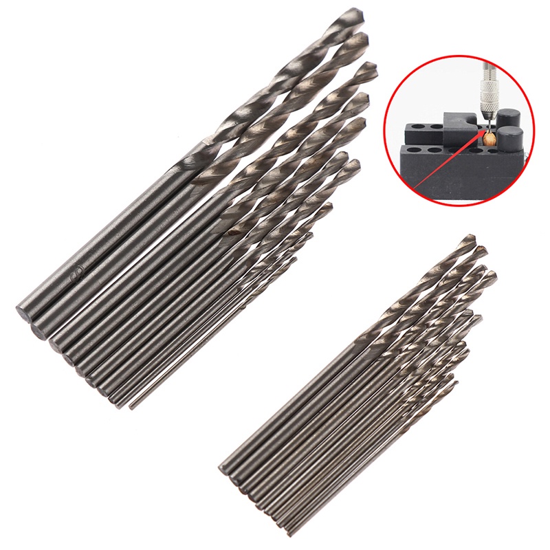 Hộp 10 Mũi Khoan Mini HSS 0.8mm-3.0mm Cho PCB