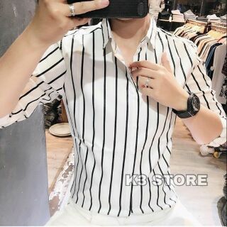 Áo sơ mi lụa phi bóng về hàng