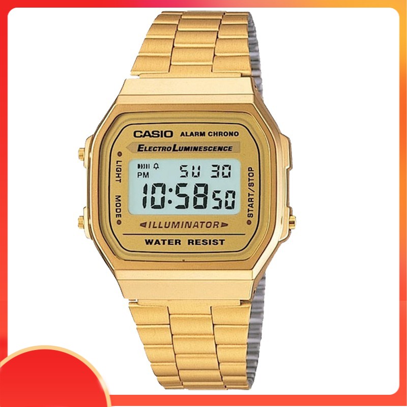 Đồng hồ unisex Casio chính hãng Anh Khuê A168WG-9WDF (36mm)