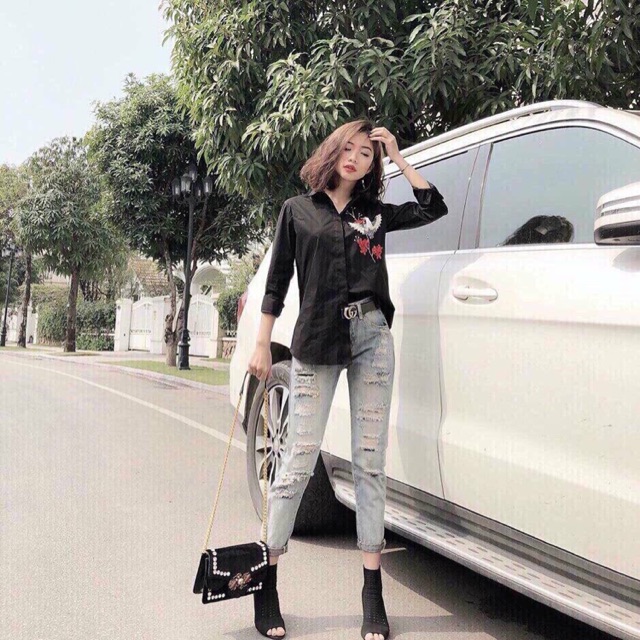 ÁO SƠ MI NỮ THÊU