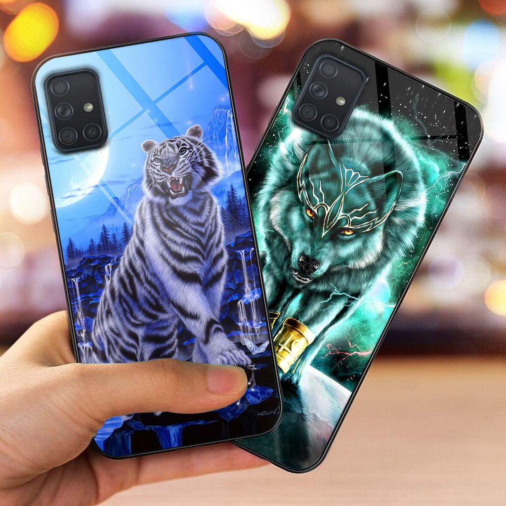 Ốp lưng kính CƯỜNG LỰC điện thoại SAMSUNG A51 - A71 in hình rồng sói Doremist | BigBuy360 - bigbuy360.vn