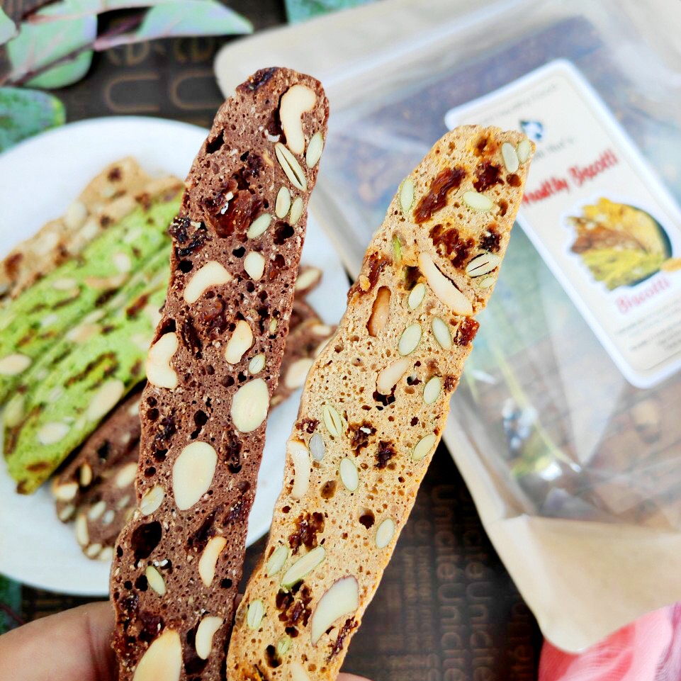 Bánh Ăn Kiêng Biscotti 500g- Bánh ngũ cốc ăn kiêng không đường - Biscotti Mix 3 Vị - Vani, Chocolate, Match | BigBuy360 - bigbuy360.vn