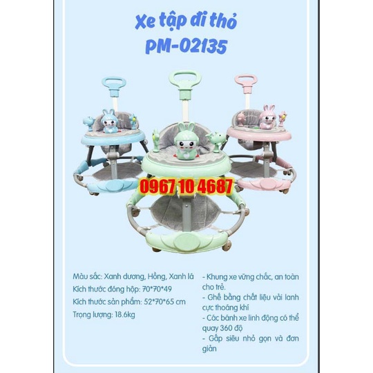 XE TRÒN TẬP ĐI TỐT NHẤT CHO BÉ 2IN1 CÓ KÈM NHẠC VUI NHỘN