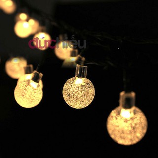 Dây đèn chớp tắt bi bọt đủ màu 10m , dây đèn trang trí chống nước, đèn trang trí noel
