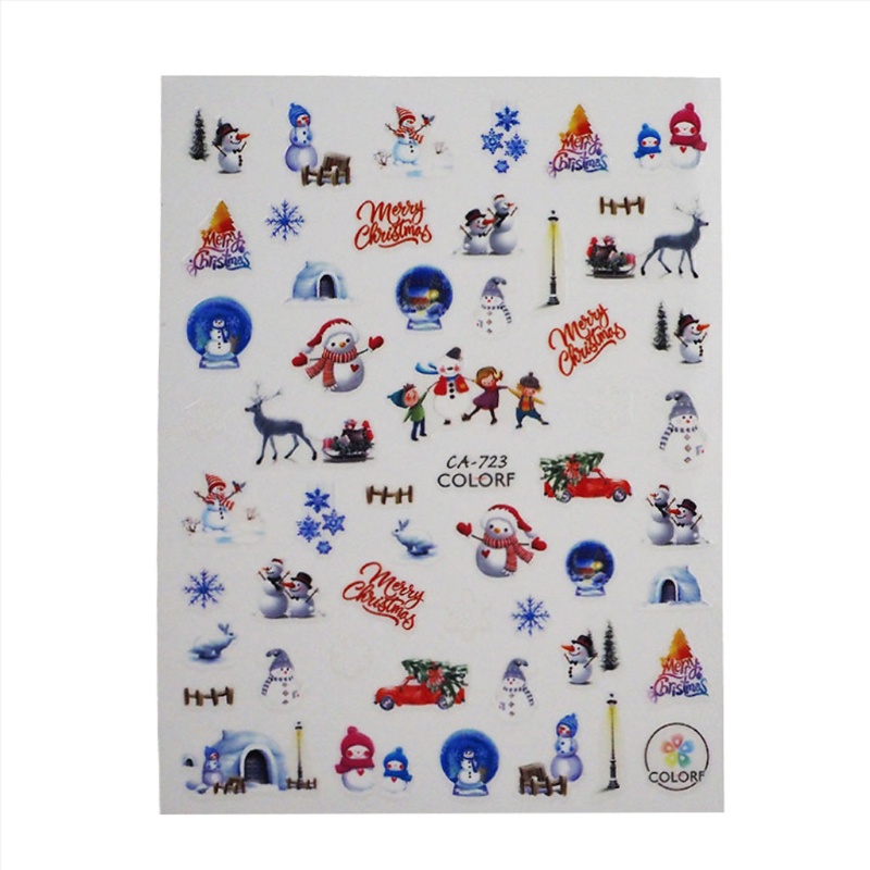 Đề Can Dán Móng Tay 3D Chủ Đề Giáng Sinh