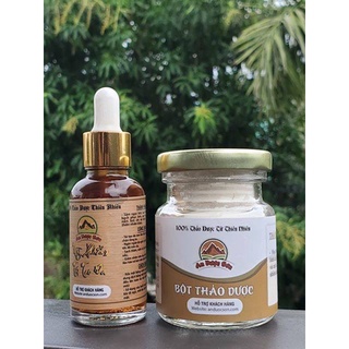 Combo an dược sơn serum 30ml và bột thảo dược 100gr