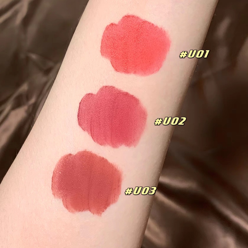 [Hàng mới về] Son Lì Lâu Trôi Không Khô Môi Thiết Kế Nhỏ Gọn 6 Màu Tùy Chọn