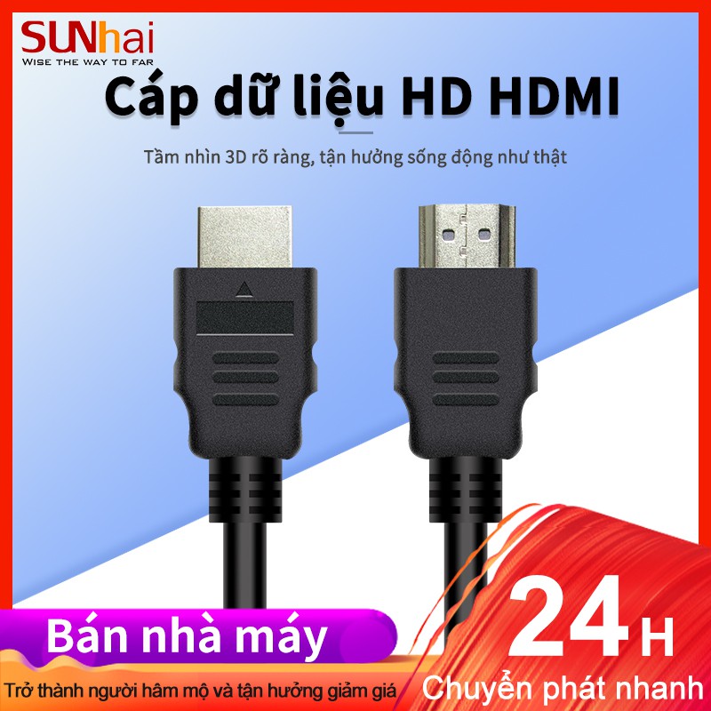 Cáp HD HDMI-1.4 hỗ trợ kết nối máy tính TV dài 1M