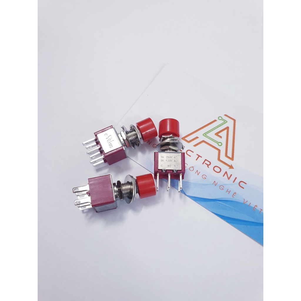 Nút nhấn nhả 6 chân 2A 250VAC