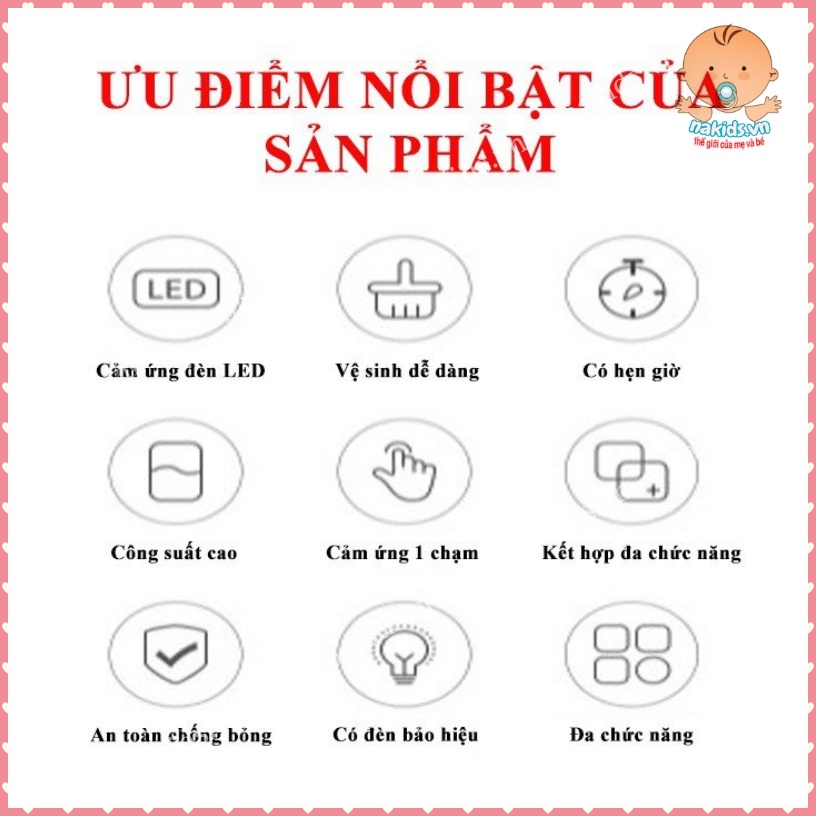 Máy Hâm Sữa, Thức Ăn - Máy Tiệt Trùng Bình Sữa, Dụng Cụ Gặm Nướu Đồ Chơi Cho Bé Chính Hãng Misuta