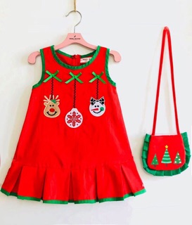🎄🎄Đầm noel nhung mềm kèm túi🎄🎄