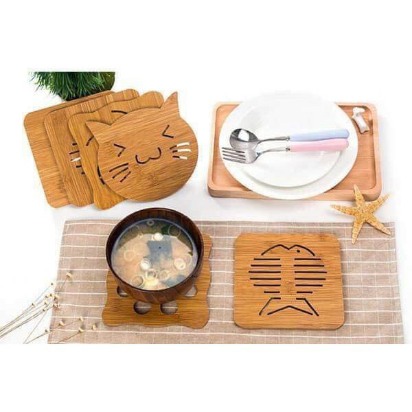 Miếng Lót Nồi Bằng Gỗ Hình Cute