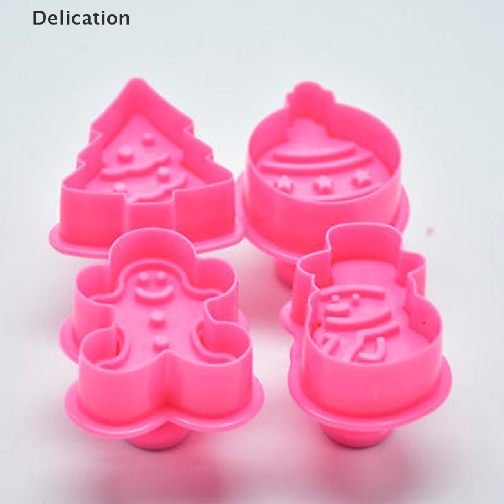 Bộ 4 Khuôn Cắt Bánh Quy Hình Giáng Sinh