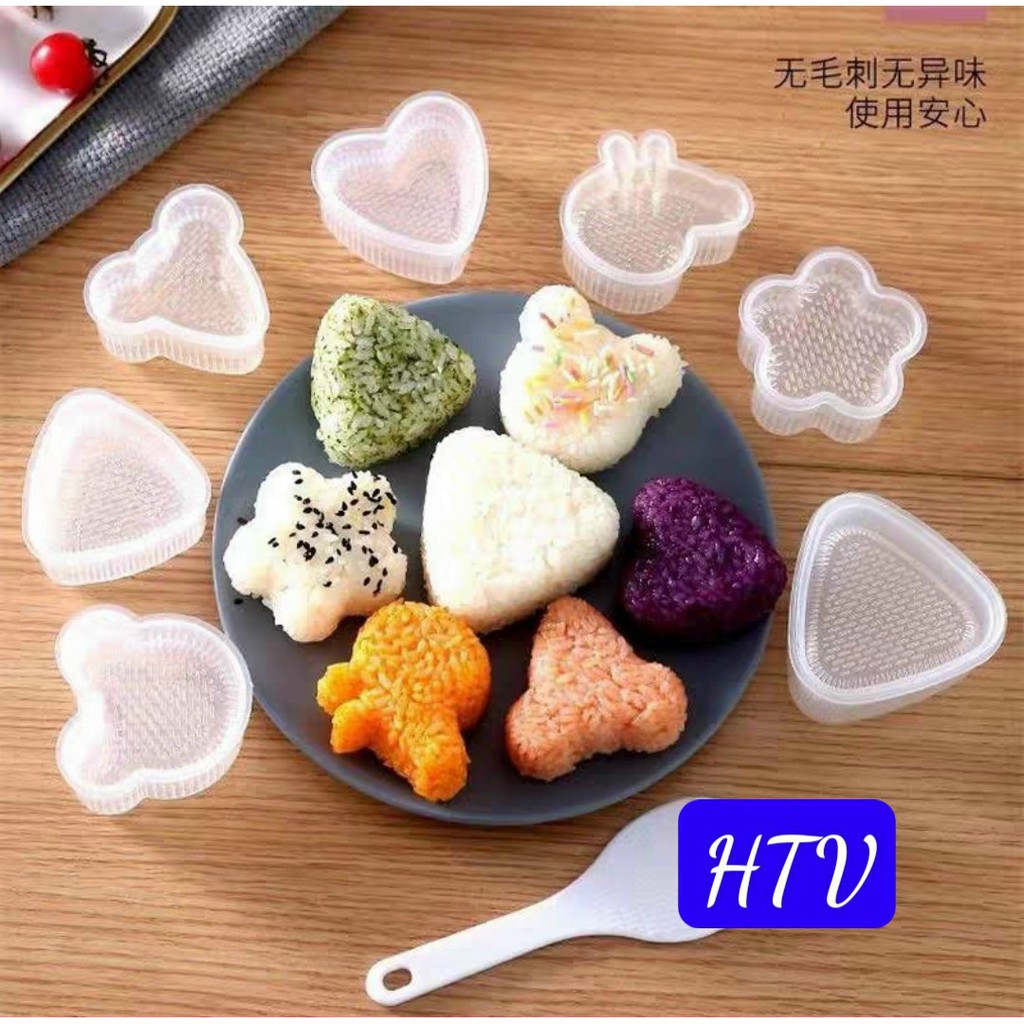 Set 7 Khuôn Tạo Hình Bánh / Cơm