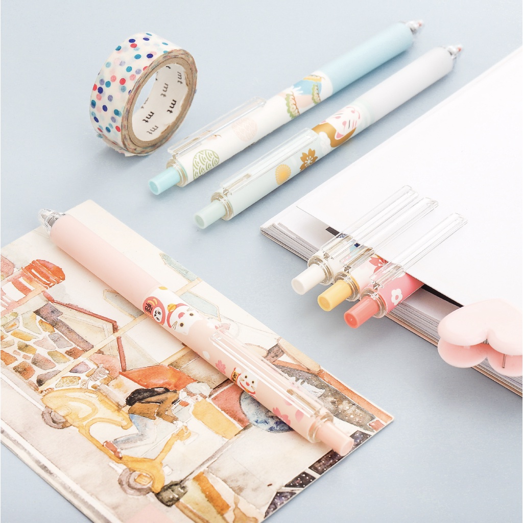 Bút bi gel mực đen JAPANESE STORY ngòi 0.5mm