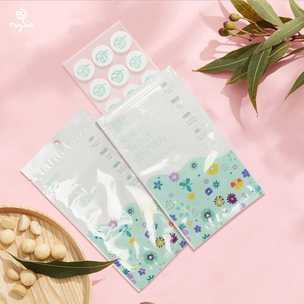 Miếng dán khử mùi khẩu trang  Aroma mask patch (set 15 miếng dán) | BigBuy360 - bigbuy360.vn