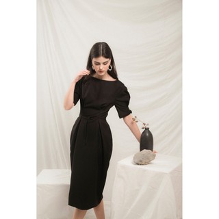 [Moda de lita] Đầm cổ thuyền chít li eo