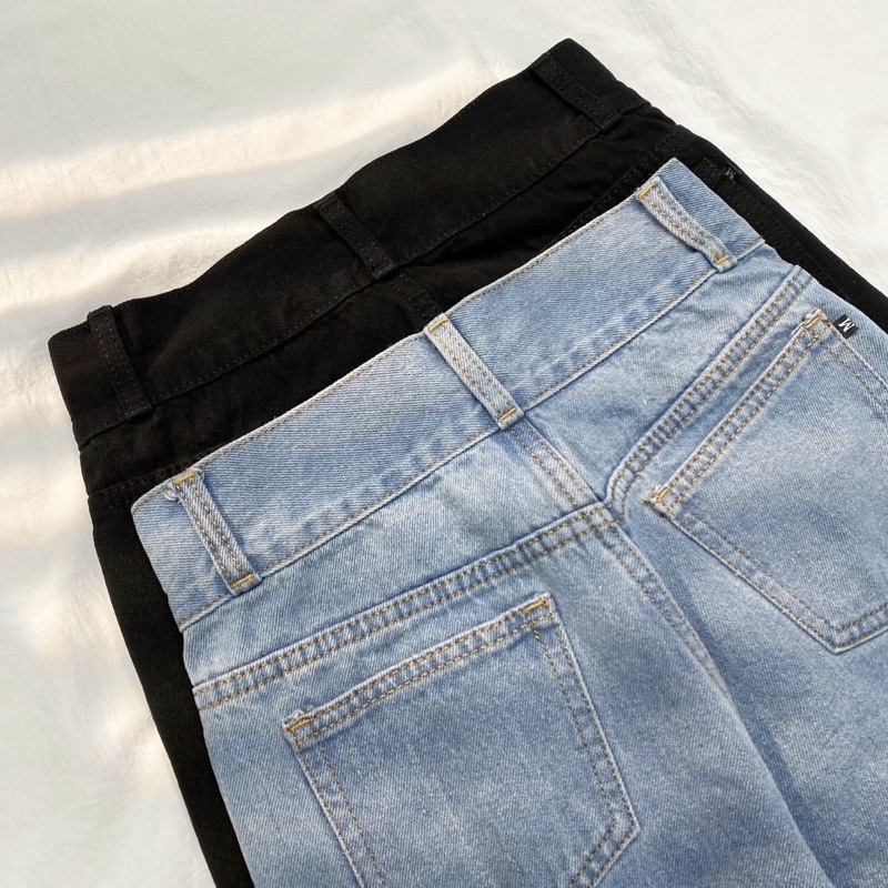 Quần Jeans Nữ Ống Rộng Lưng Cao KIA Phong Cách Ulzzang – 84Unisex