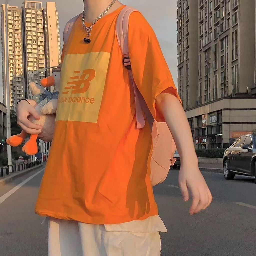 Áo Phông Nữ Candy Color Printed T-shirt Women's Loose Korean Sweet Half Sleeve Top