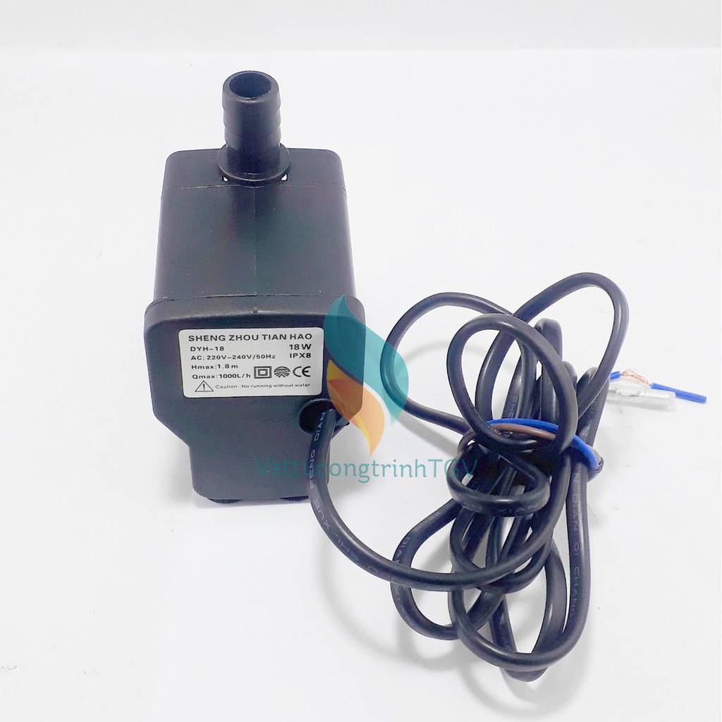 Bơm chìm mini DYH-18 loại 220v-18w cho bể cá, quạt hơi nước