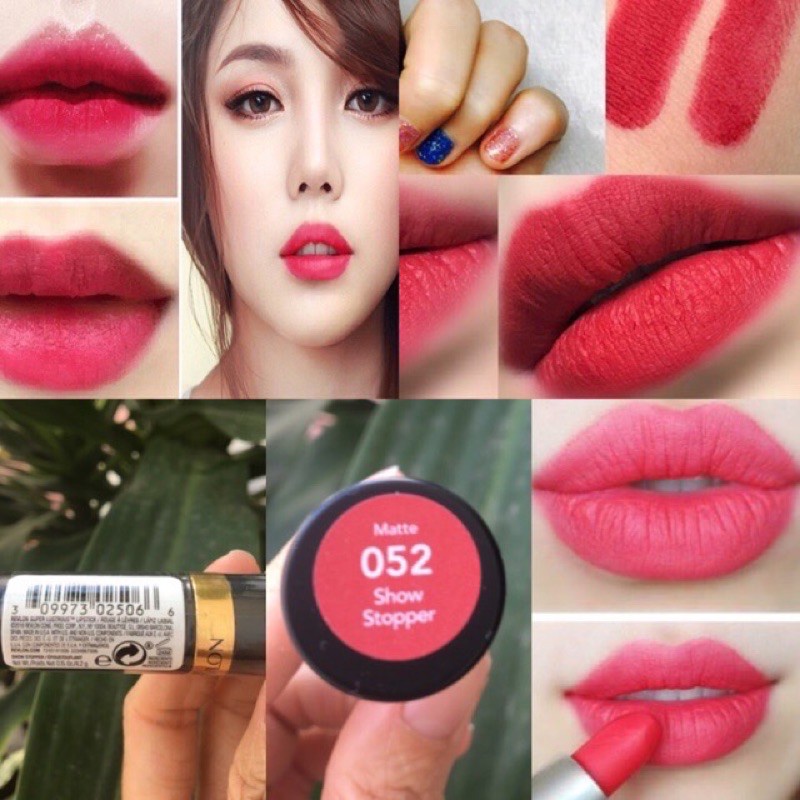 Son lì siêu mịn Revlon Super Lustrous Matte Lipstick 052 Show Stopper