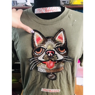 Hình thêu con vật may trang trí