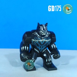 Non Lego - Chiến binh Báo Đen (Black Panther) - Đồ chơi Lego Marvel GD175 - Size lớn
