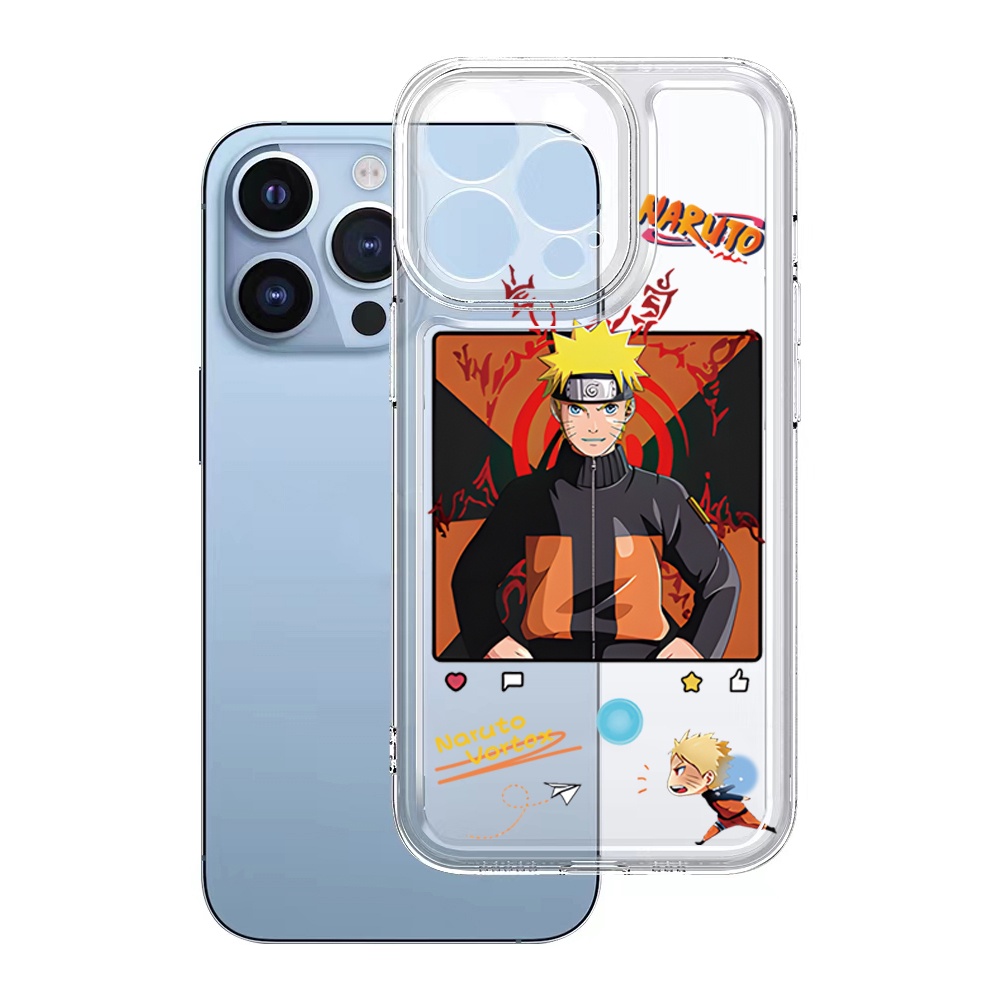 Ốp Điện Thoại TPU Gel Đệm Khí Chống Rơi Hình Uchiha Sasuke Naruto Samsung Galaxy A33 A53 A73 5G A32 A52 A72 A31 A51 A71 A23