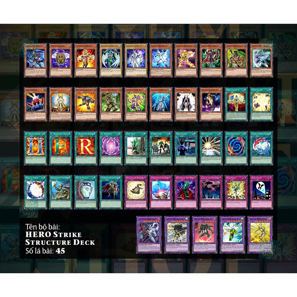 Bộ bài Yugioh - HERO Strike Structure Deck