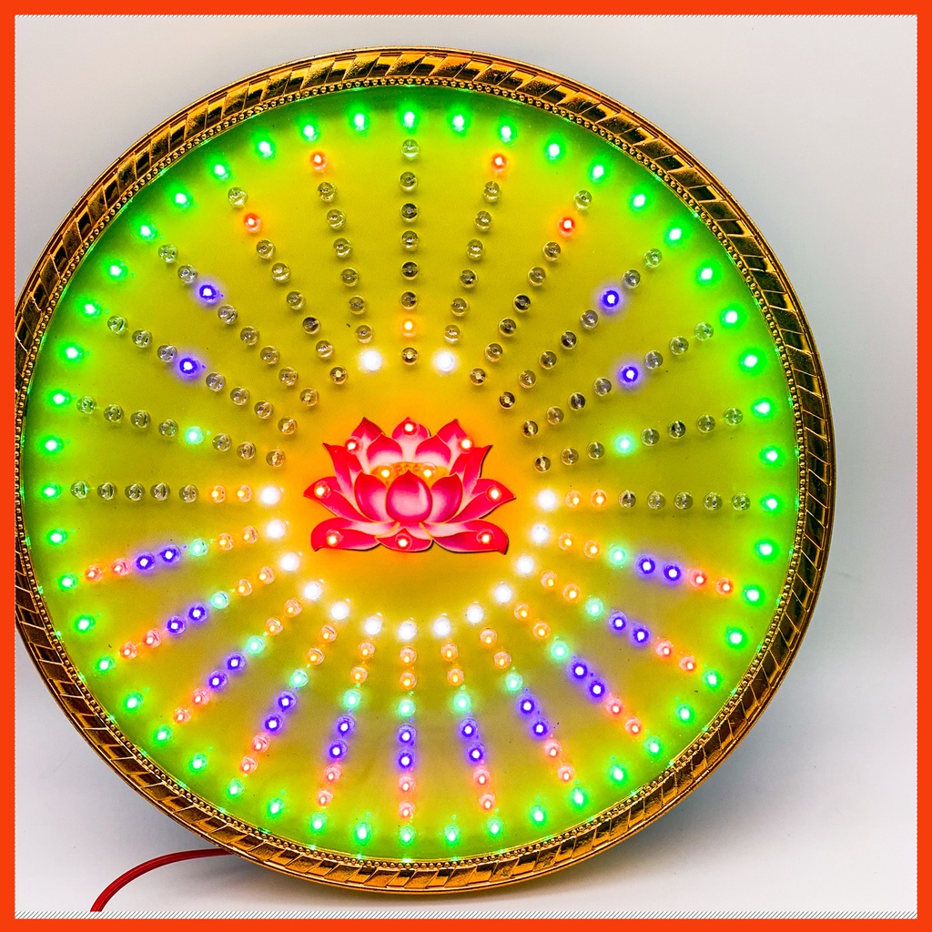 Hào quang led hoa sen 32 chương trình đèn khác nhau, hào quang thờ mẹ quan âm, Led hào quang, Hào quang hoa sen