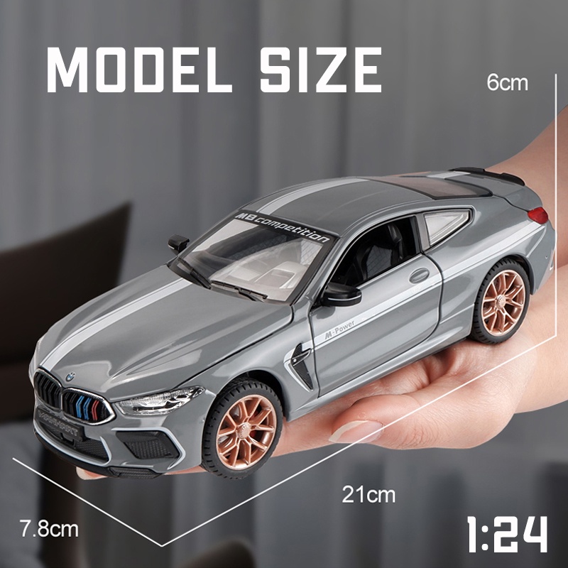 Mô Hình Xe Hơi BMW M8 Manhart Bằng Hợp Kim Tỉ Lệ 1: 24