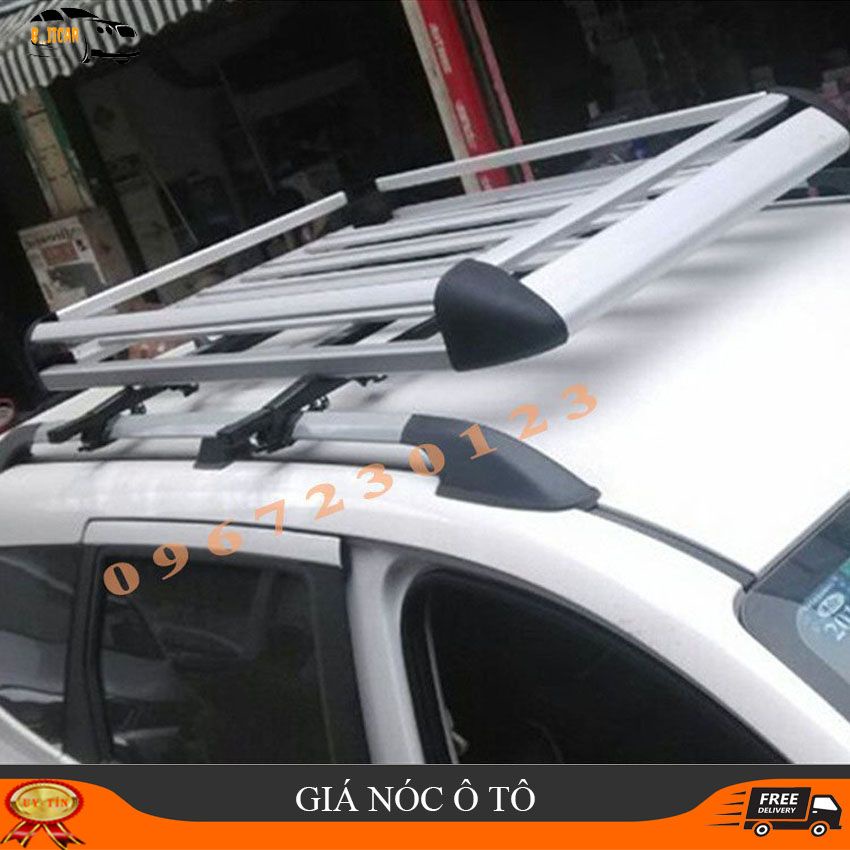 Bộ Baga Mui Xe Ô Tô Xà Đôi Giá Nóc Chở Hàng Ô tô Cỡ 130*100 cm Phù Hợp Xe Bán Tải Và Suv Hàng Love Journey