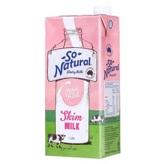 Sữa tách béo So Natural Skim Milk 1L