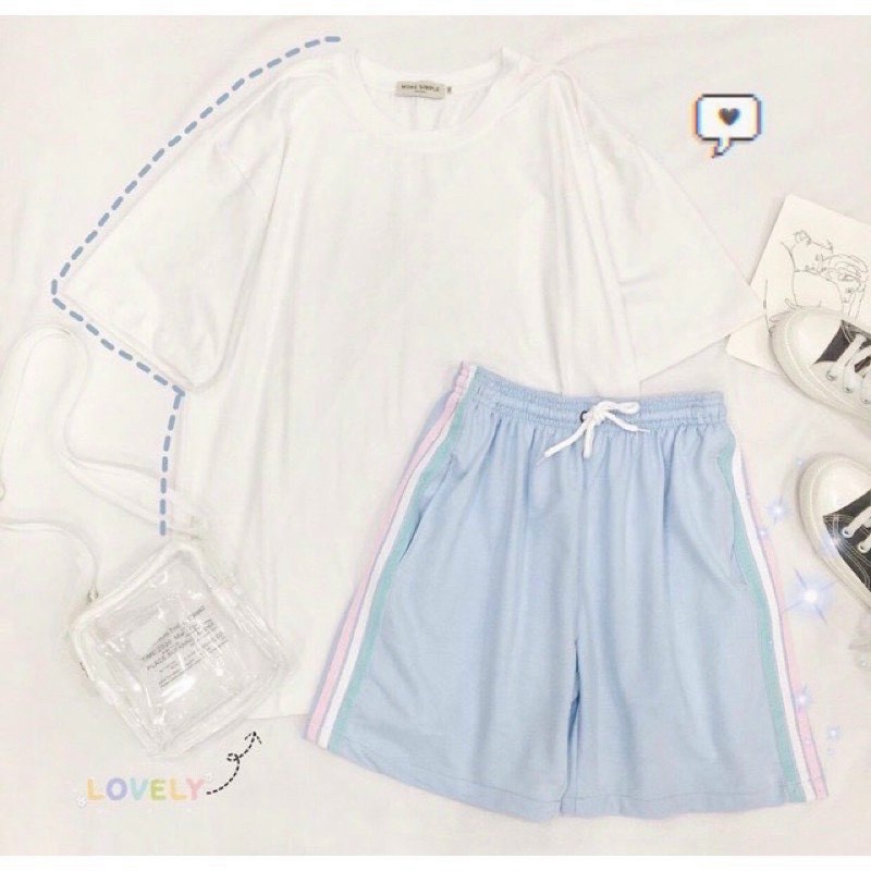 Quần Đùi Nữ 3 Sọc Chất Da Cá Mềm Mịn Form Rộng Mặc Đẹp Phù Hợp Đi Chơi, Thể Thao Thoải Mái [NEW UNISEX]