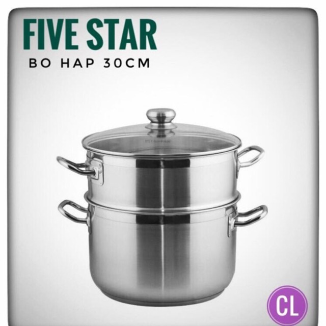 [SIÊU RẺ]Bộ nồi xửng hấp 30cm Fivestar