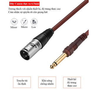 DÂY TÍN HIỆU XLR ĐỰC RA 6 LI JSJ 804/804B